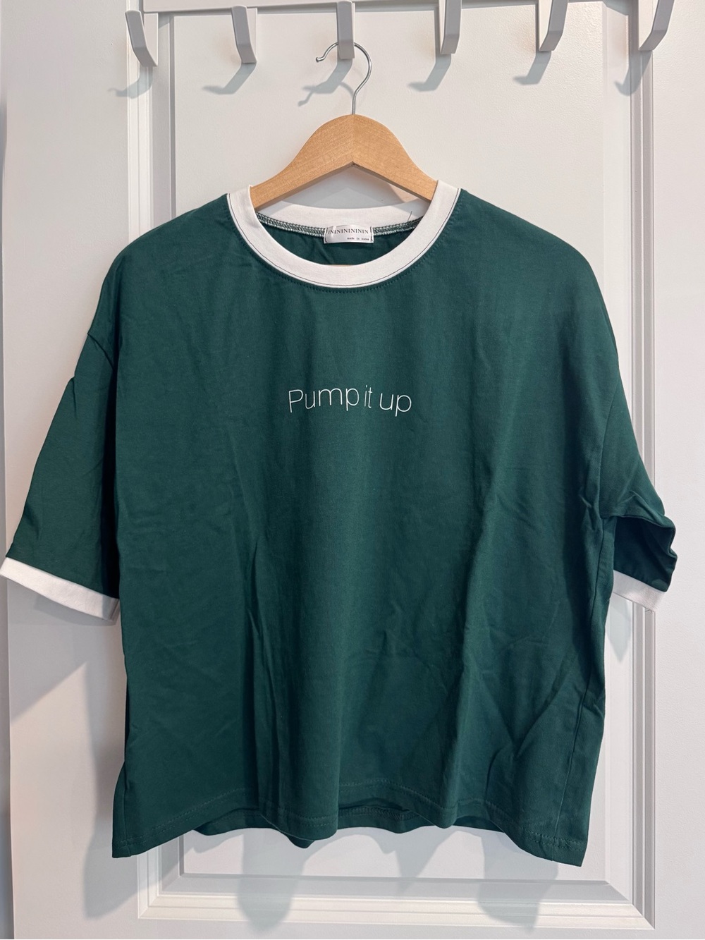 Graphic Tee Green Korean Inspired K-Fashion Y2K Streetwear